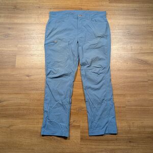 LL Bean Cresta Hiking Pants Men’s 36x29(28) Blue Water Resistant Cargo Outdoors